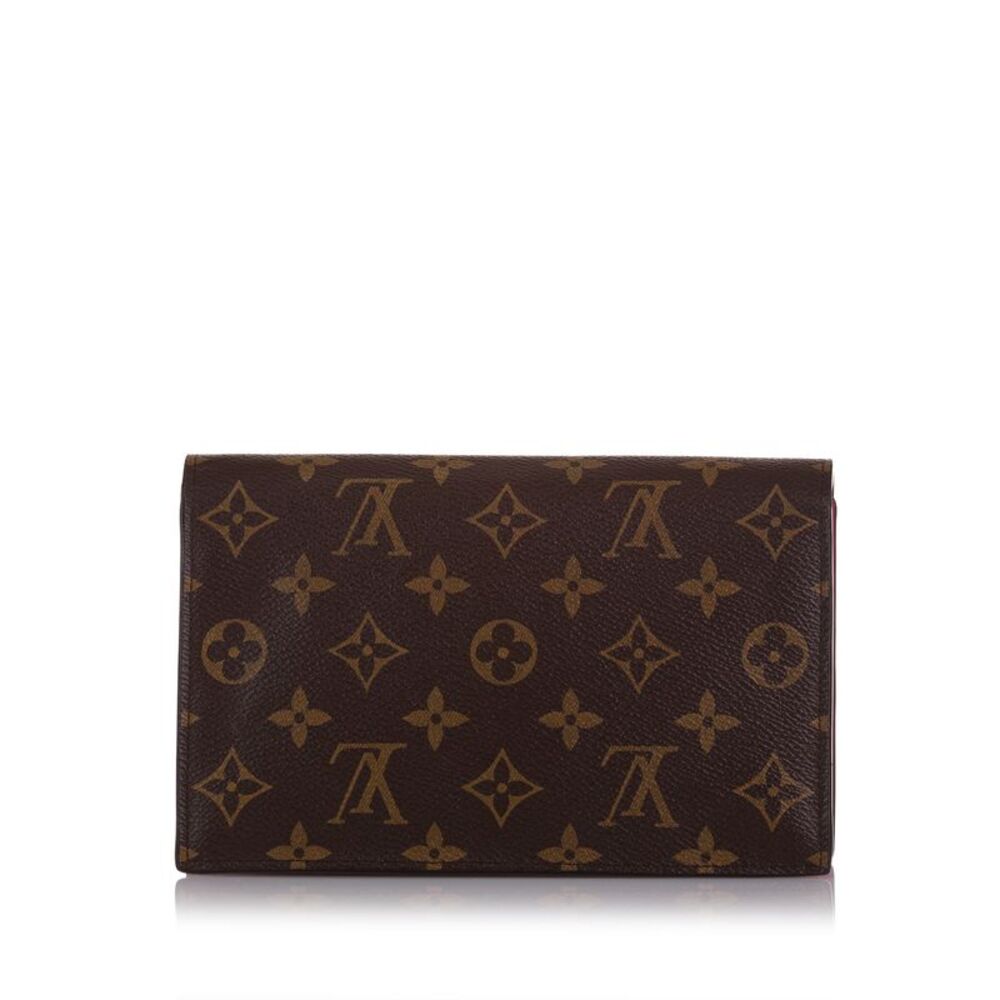 Pre Loved louis vuitton Sarah Monogram Wallet Women Brown Crossbody Bags - Picture 3 of 8